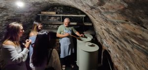 Traditional wine cellar atmosphere in Fruska Gora