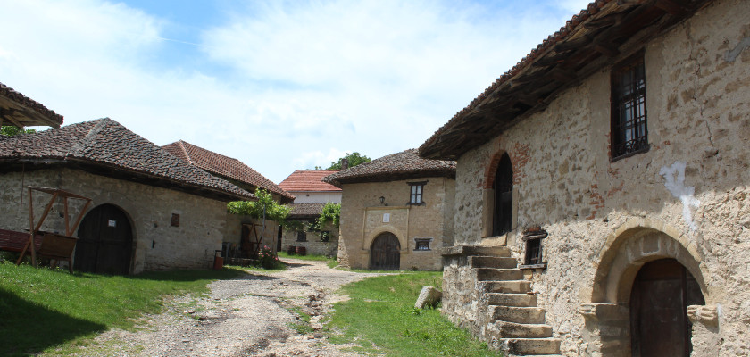 Stone wine cellars (pivnice) in Rajac, Eastern Serbia