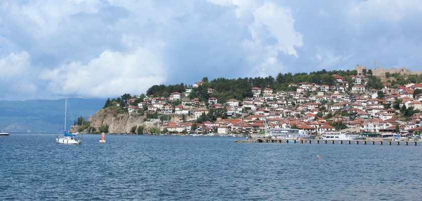 Ohrid Lake and old town North Macedonia
