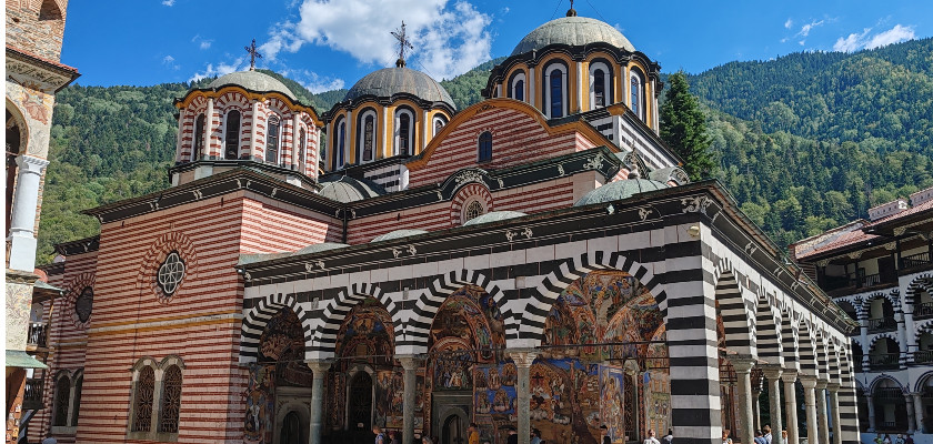 Rila Monastery Bulgaria exterior view
