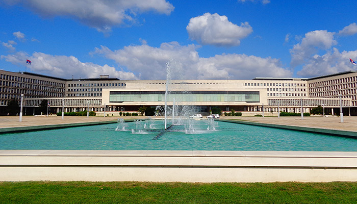 The SIV building in Belgrade