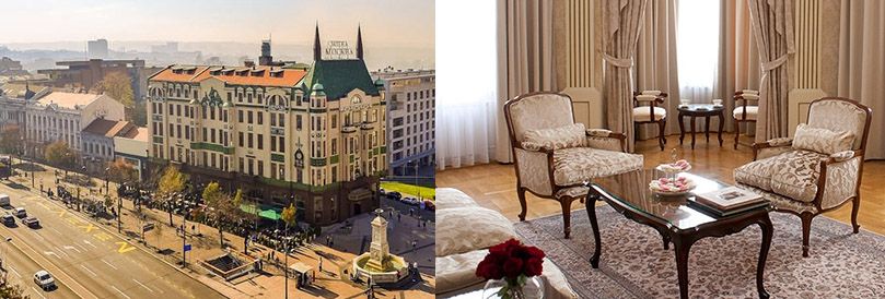 This beautiful hotel was built in the style of the Russian secession with classy interior in the center of Belgrade.