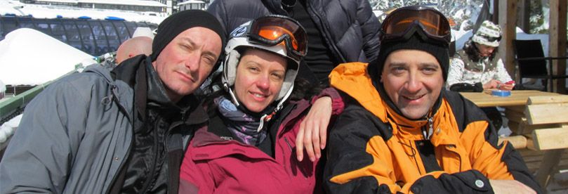 Group of skiers at Kopaonik ski resort