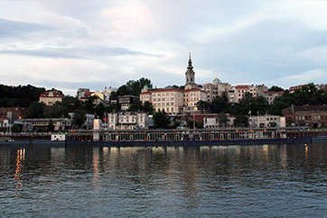 view on old town from Sava river