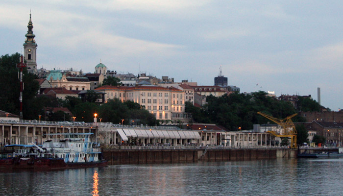 View on old town from Sava river.