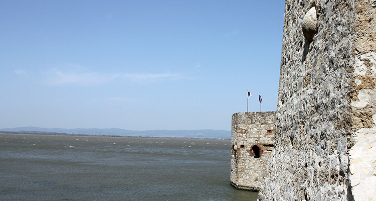 View from Golubac fortress on Danube.