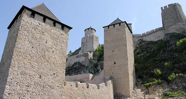 Towers of Golubac fortress