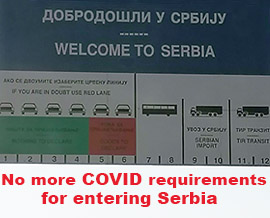 Finally no more COVID requirements for entering Serbia